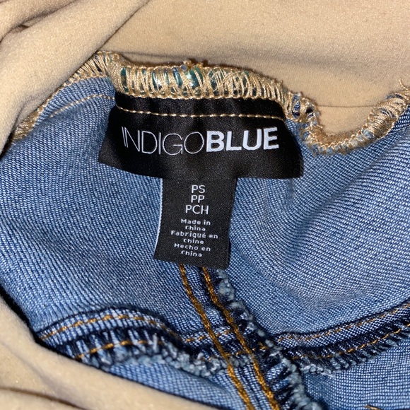 92154 Secret Fit Belly Indigo Blue PS Maternity Jeans Pants - Picture 9 of 11